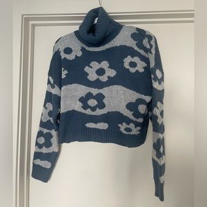 Blue Floral sweater